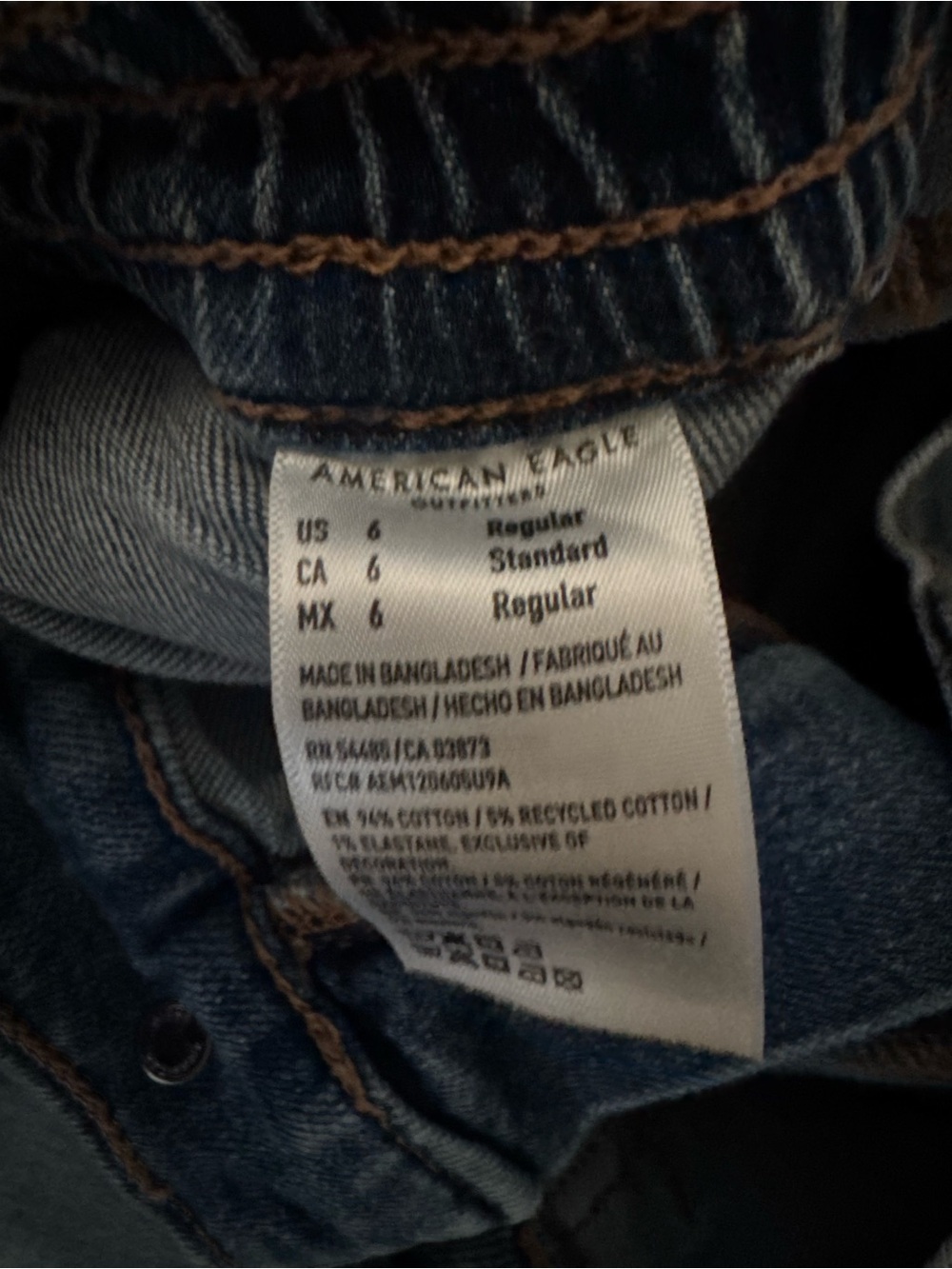 American Eagle Outfitters Men's Light Blue Relaxed Cargo Jeans - Picture 3 of 7